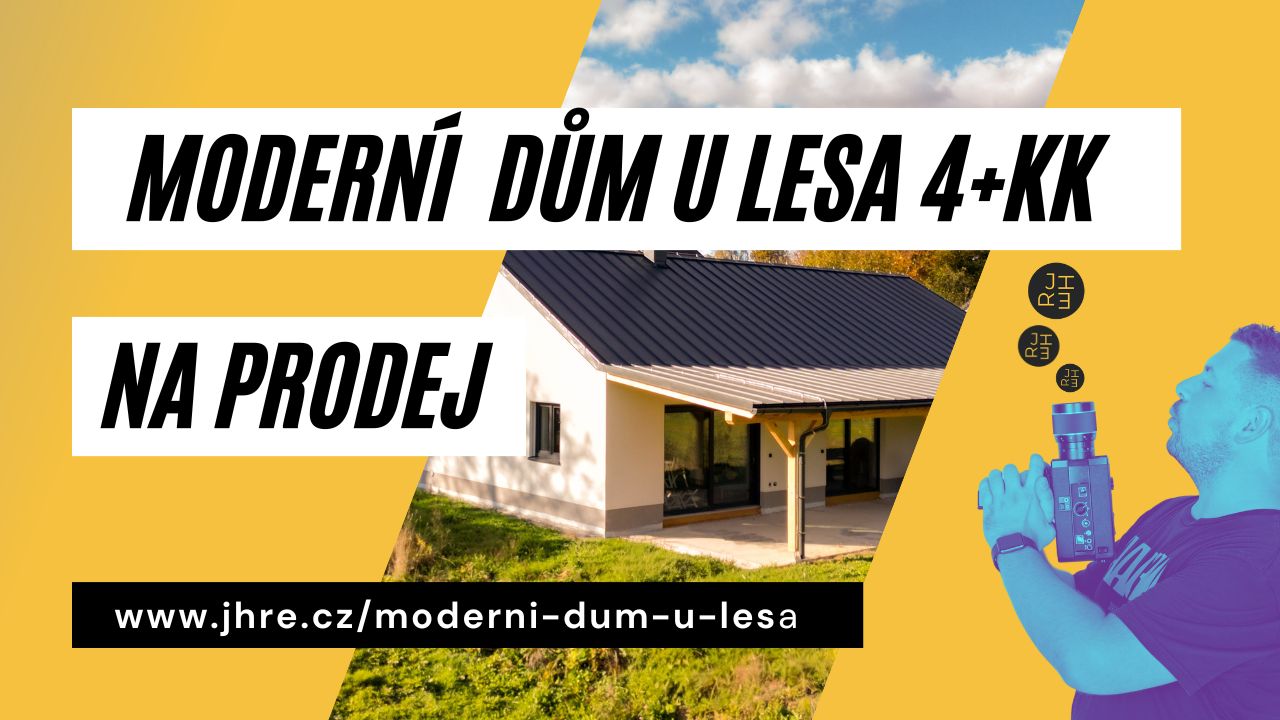 Videoprohlídka moderního domu u lesa v Radešínské Svratce