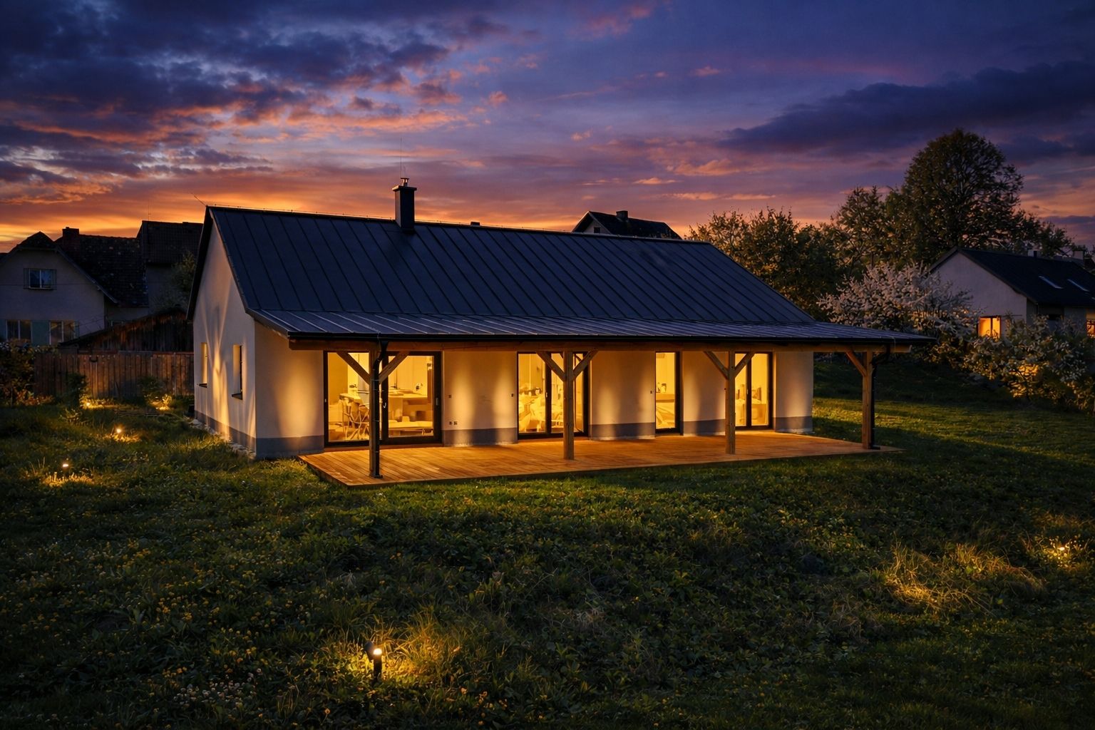 Dům na konci ulice. Za plotem už jen les a ticho.